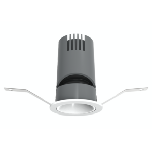 S Series CCT alasvalo, 8W, 55mm, 60° valokeila, valkoinen